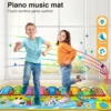 Musical Mats with Music Sounds, Musical Toys Floor Piano Keyboard Mat Carpet Animal Blanket Touch 2