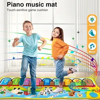Musical Mats with Music Sounds, Musical Toys Floor Piano Keyboard Mat Carpet Animal Blanket Touch 2