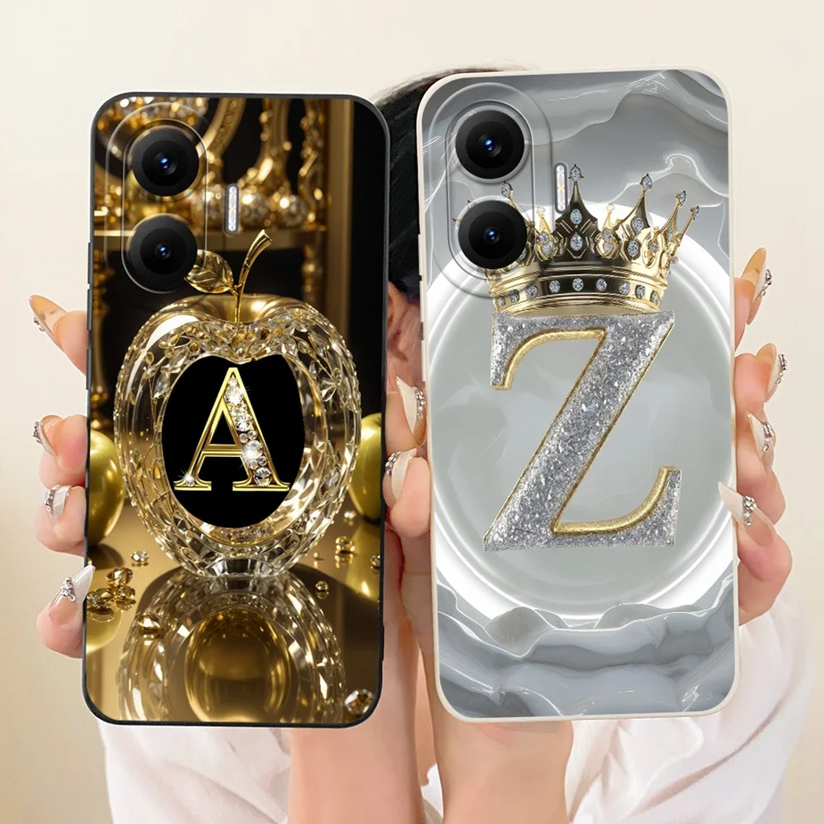 Couple Letters Soft Silicone Matte Phone Case - Xiaomi Redmi Turbo 4 Pro 5G