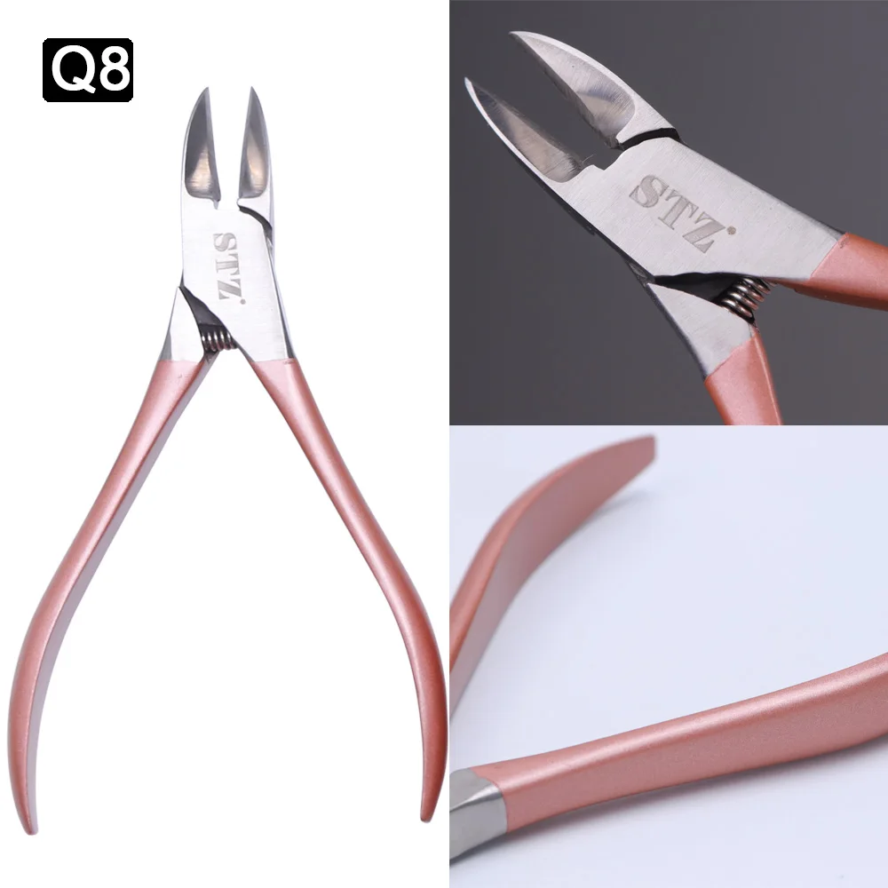 Podiatry Nail Clippers Nail Correction Nippers Clipper Cutter Dead Skin Dirt Remover Stainless Steel Knife Pedicure JIQ1-8-2 1PC