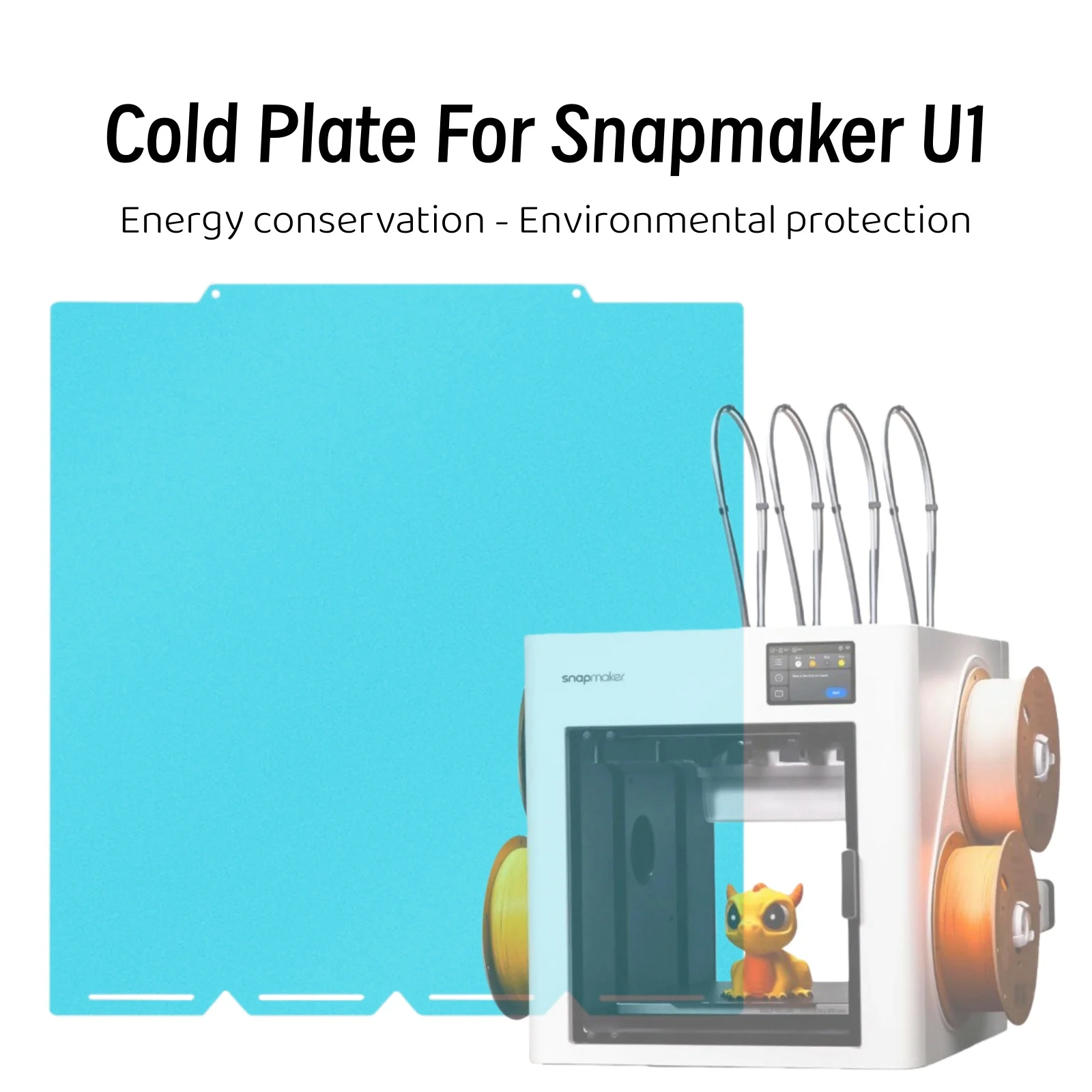 Snapmaker Plate For Snapmaker U1 Build Plate Cold Plate PLA PETG Lower PETG PLA Temp ...