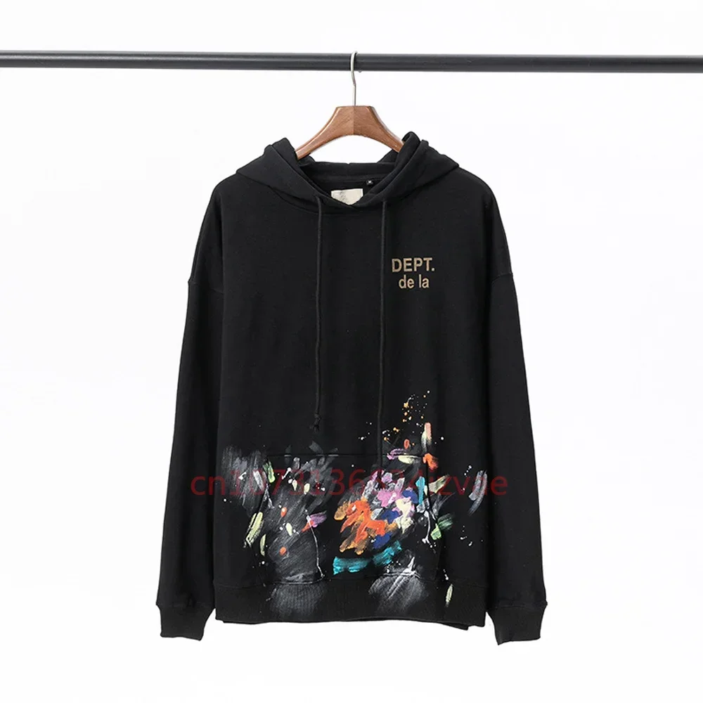 DEPT Fashion Hoodies for Men and Women Letter Print Hoodie Autumn Winter Long-sleeved Pullover Couple Casual Sweatshirts