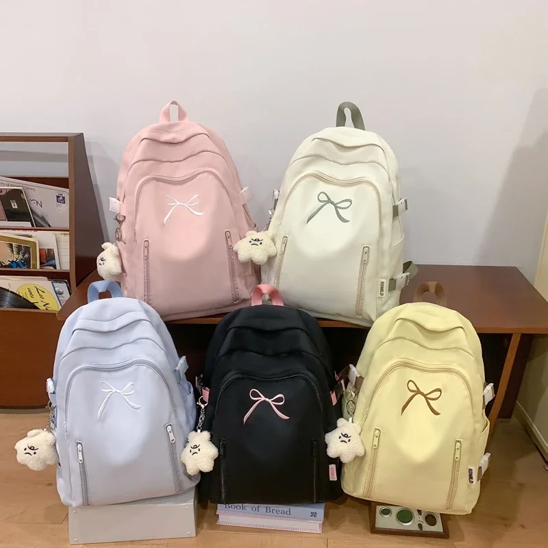 Kawaii Bow Tie College Harajuku Backpack - Limited Edition