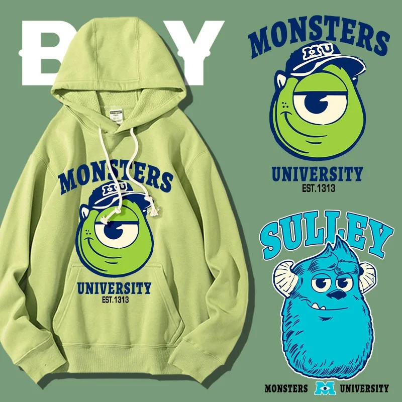 

Disney Monsters University Hoodie Boys Big Eyes Blue Fur Monster Animation Peripheral Coat Children Clothes Cotton