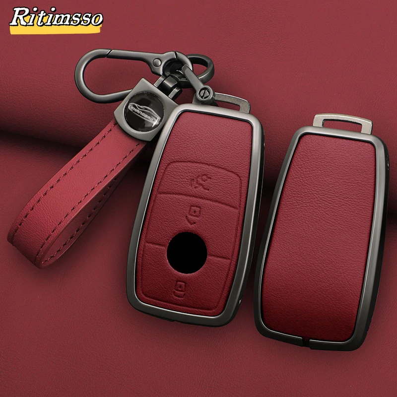 

Fashion Alloy Car Remote Key Case Cover Shell For Mercedes Benz A C E S G Class GLC CLE CLA GLB GLS W177 W205 W213 W222 X167