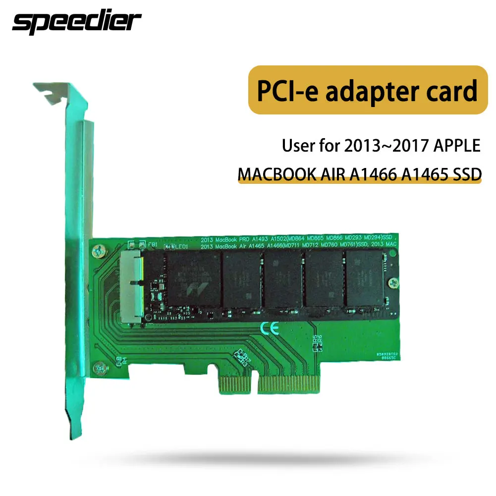 Scheda Adattatore Pci-E Per 2013 ~ 2017 Apple Macbook Air A1466 A1465 A1398 A1502 Ssd