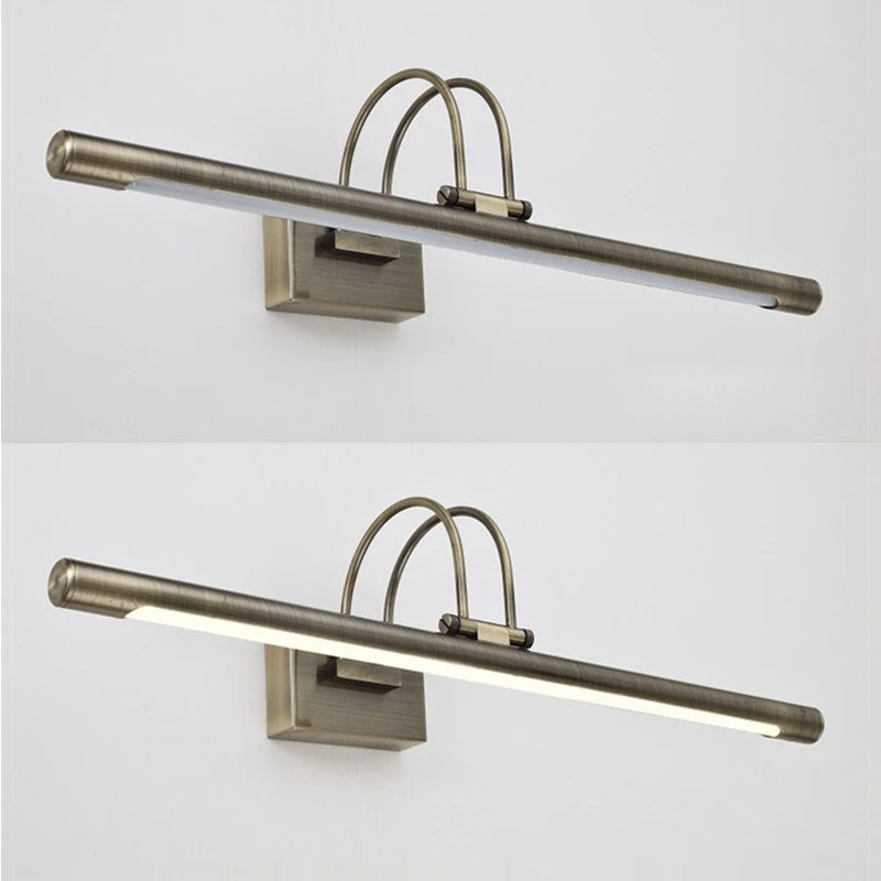 Modern Dressing Table Mirror Wall Lamps Iron Body LED Bathroom Sconce Lightings Home Decor Rotatable Nickel Bronze Color Lustres led light,led wall lamp,wall light