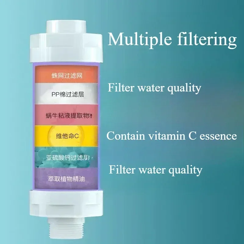 Dechlorination Shower Head Filter Jasmine filter impurities Lavender Shower Scented Anti-scaling Water Softener 3