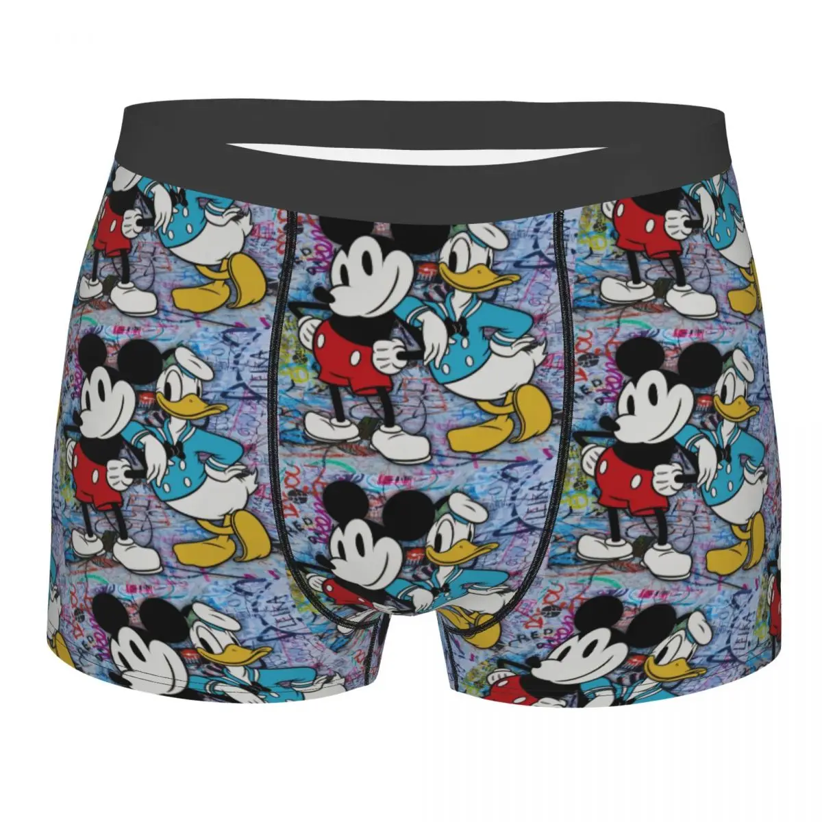 

Custom Disney The Mickey Mouse And Donald Duck Underwear Stretch Cartoon Boxer Briefs Shorts Panties Soft Underpants For Male