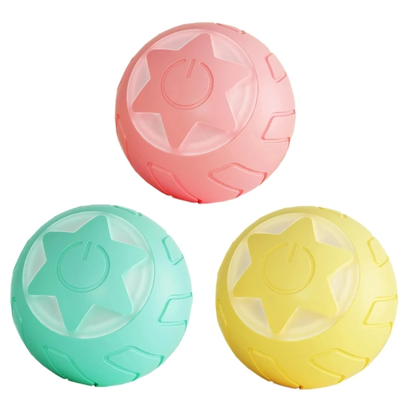 

Chargeable Toy Ball for Cats SelfMoving Teasing Ball Toy Cats Exercise Training Boredom Cats Entertainment Electric Ball