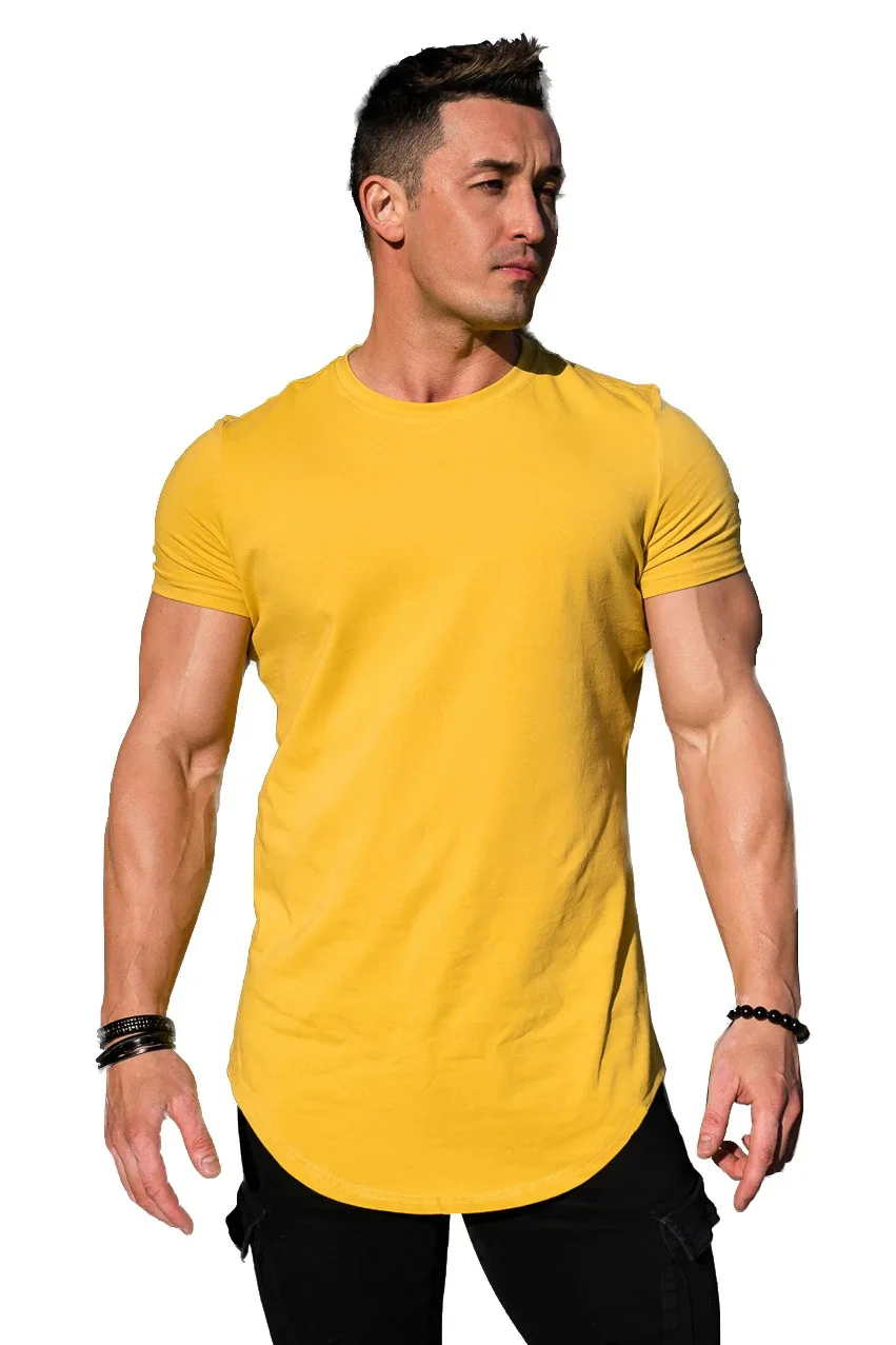 2023 Compression T Shirt Men Summer Sportswear Running T-shirt Elastic Quick Dry Sport Tops Tee Athletic Gym Workout Shirts Men