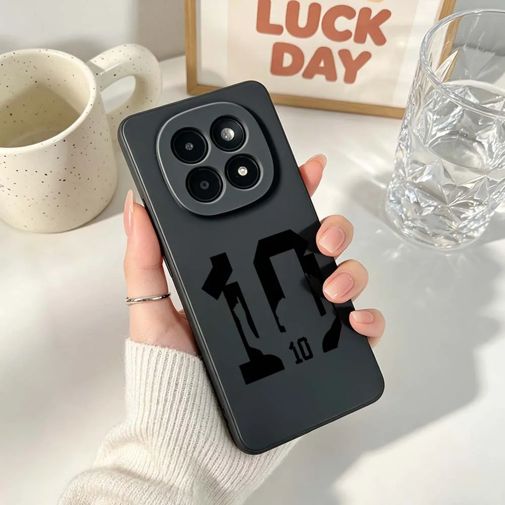 Luxury Football Star Black Soft Phone Case