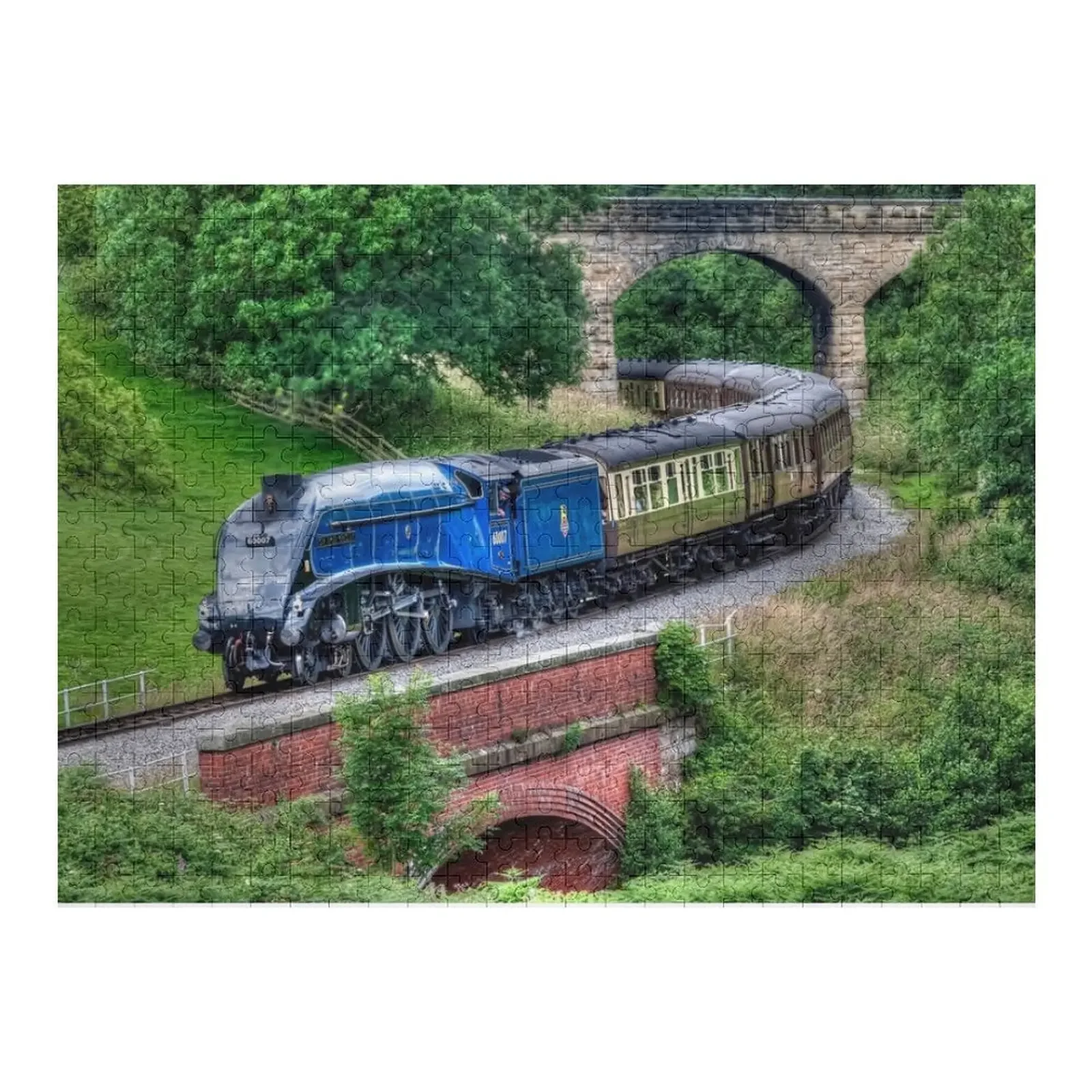 

60007 г., локомотивный пазл Sir Nigel Gresley, персонализированный деревянный пазл с именем для детей, персонализированные игрушки, пазл