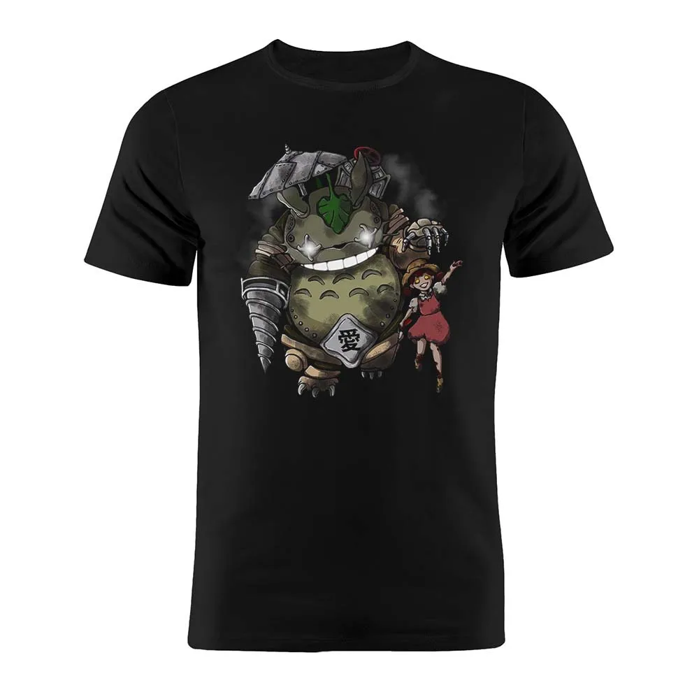 

Cotton T Shirt Cotton Bioshock My Neighbor Big Daddy Little Sister Artwork Black Tee