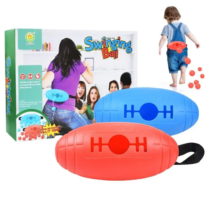 

Team Building Game Swinging Ball Shake The Ball Party Game Funny Hip Swing Toys Field Day Game for Sensory Integration Motor