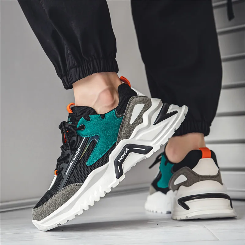 

Men S Shoes Autumn Winter 2023 New High Top Sneakers Sports Casual Running Shoes Dad Shoes Breathable Wear Chunky Sneakers