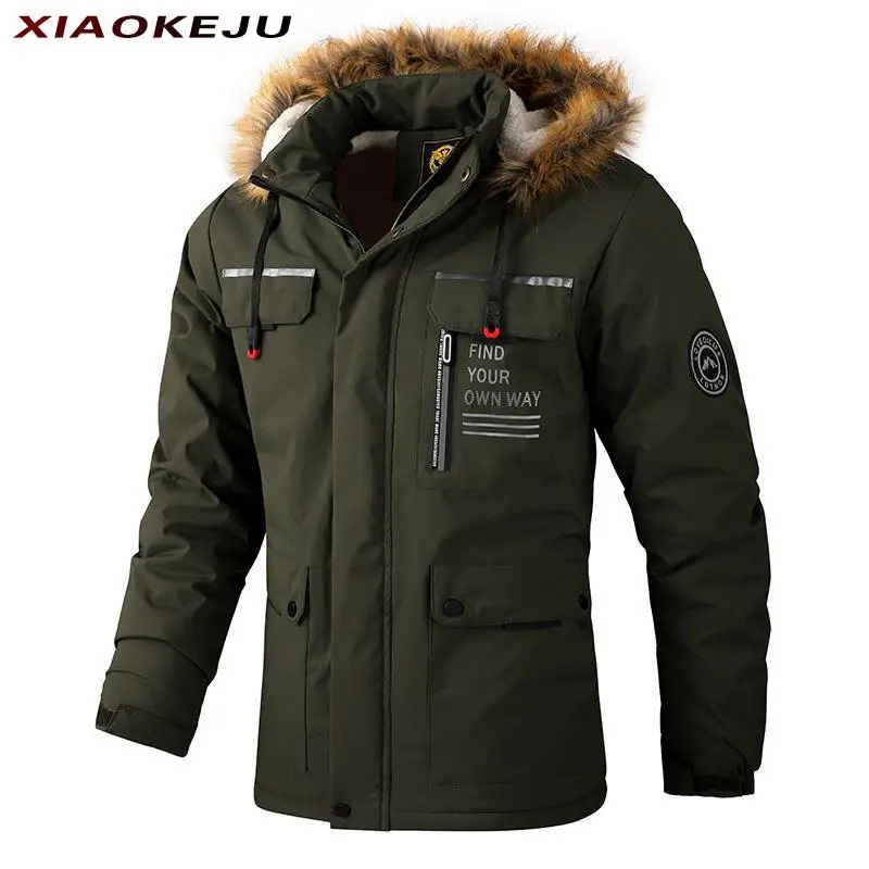 

Anorak Men Plus Size Men's Social Clothing Jackets Winter High Quality Cold Parka Big Clothes Jakets Overcoat Waterproof Coat