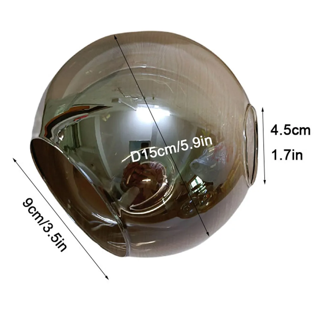 D15cm 45°C strana otevření sklo stín náhrada s depo bodů pro E27 lodní šroub nástrčkový z stůl lampa lustr psací stůl lehký obal