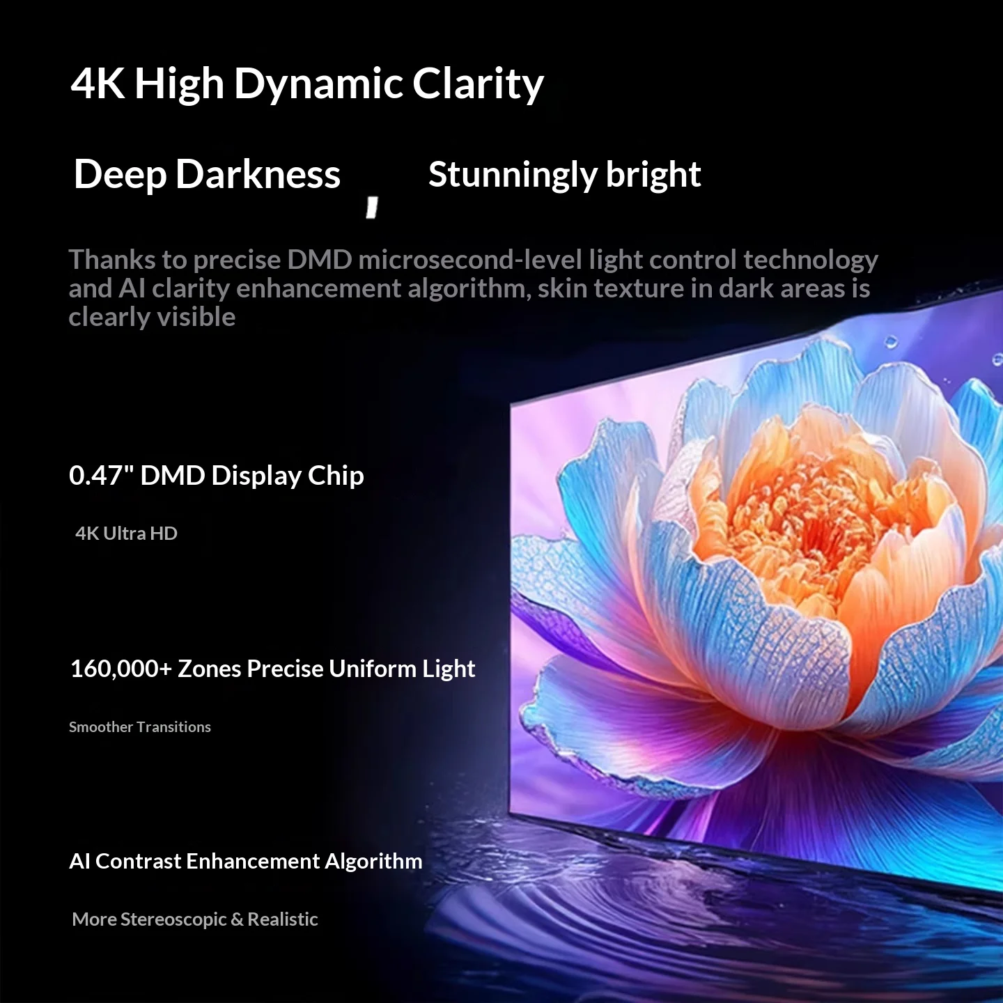 다이나우디오 JMGO o3pro 프로젝터 2600ISO 루멘스 콘트라스트 프로젝터 지능형 장애물 회피 자동 초점 지원 와이파이 선물