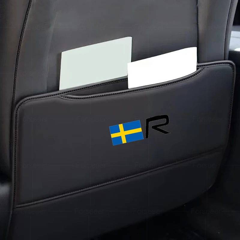 2pcs For Volvo C30 C40 C50 C70 XC90 XC60 XC40 V60 V90 S50 S60 S80 S90 Car Anti Kick Pad Seat Back Protector Cover Accessories