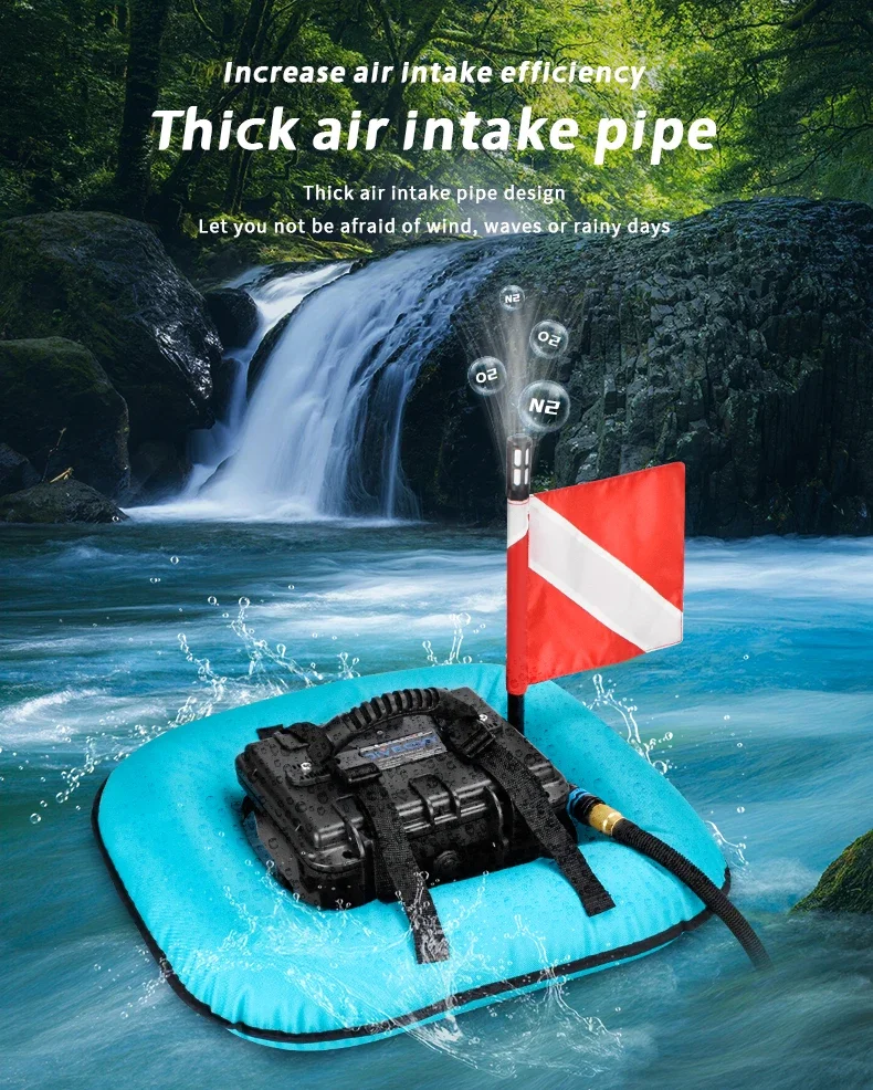 2024 New Portable Electric Scuba Diving Ventilator Artificial Gill Equipment Div