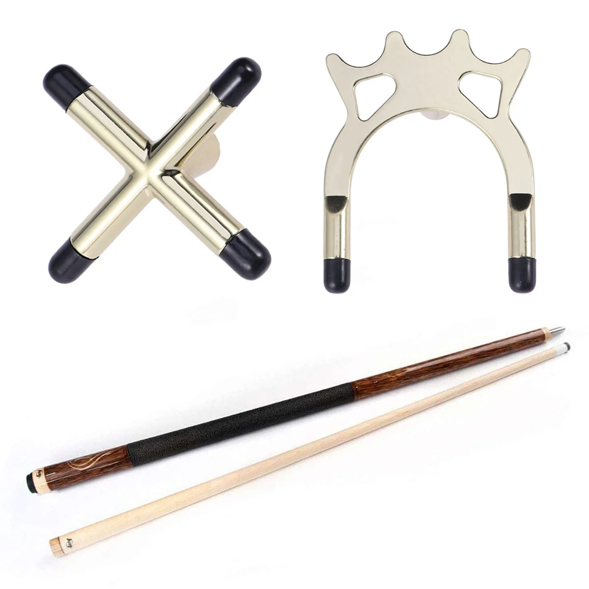 Snooker Billiards Cue Rack Bridge Cross Holders Rod Pool Cue Stick Holders Pool Table Accessory Cues billiard cue holders