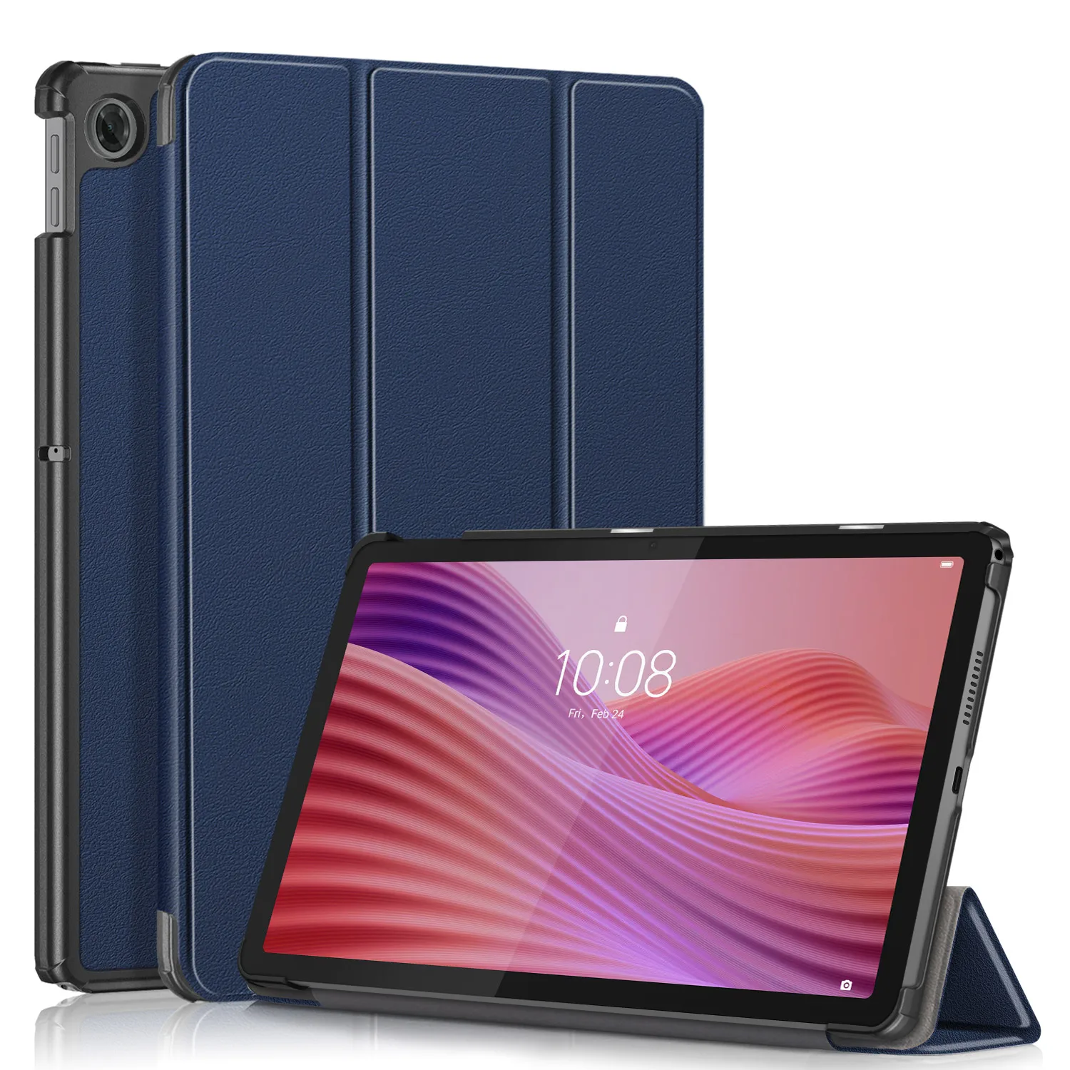Tri-Fold Magnetic Tablet Case with Auto Wake/Sleep