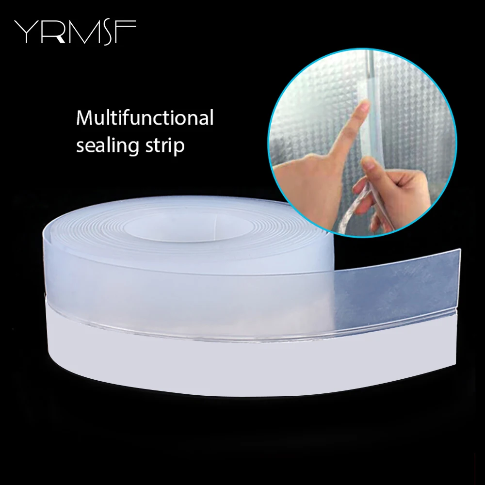 Finestra Weather Stripping Door Draft Blocker Silicone Shower Glass Gap Side Of Door Seal Strip Isolamento Antipolvere Riduzione Del Rumore