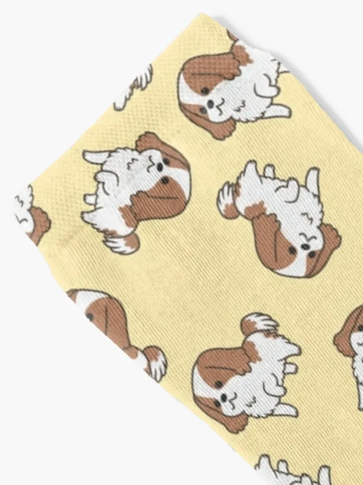 King Charles Spaniel Pattern Socks kids socks black socks Men Socks Women's