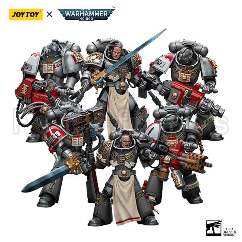 1/18 Joytoy Action Figure 40K Grey Knights Interceptor Squad And Strike Squad Anime Model Toy Spedizione Gratuita