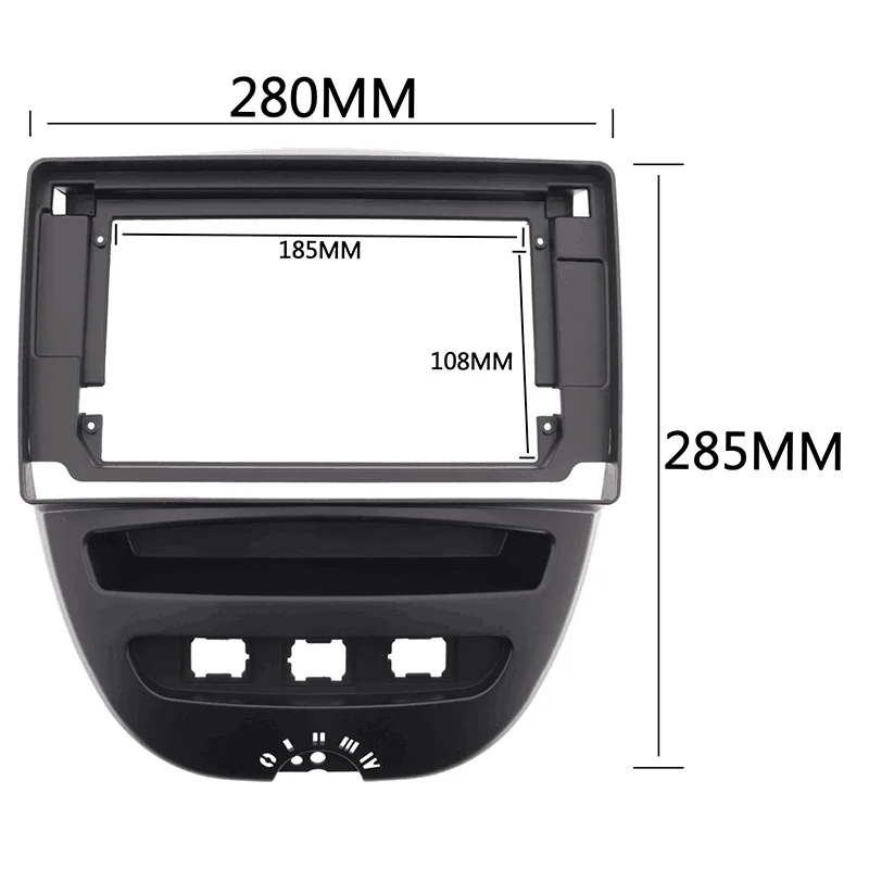 QSZN 10.1 Ÿ Aygo Ʈο C1 Ǫ 107 2005-2014 г   Ʈ ŰƮ ġ 2 Din  ڵ  þ