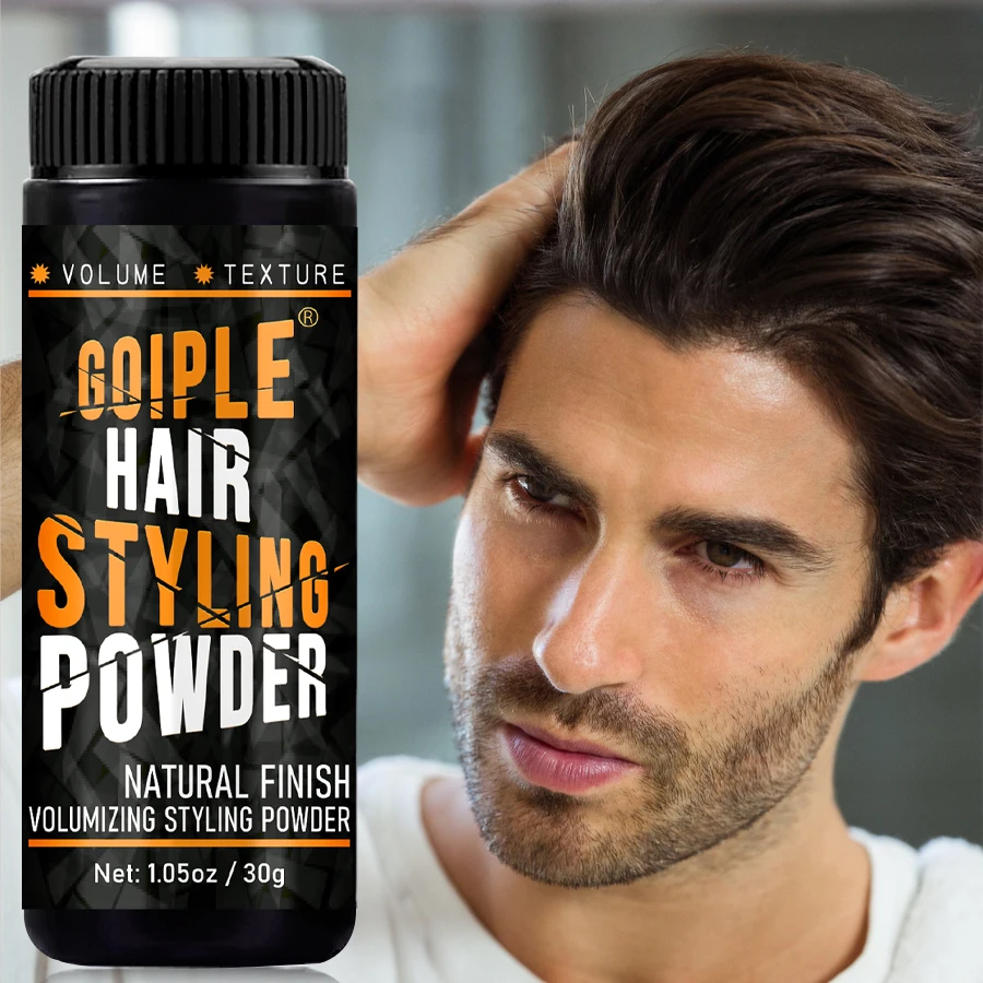 GOIPLE 40g Hair Styling Texturizing Powder Volume Boost Matte Finish Refresh Fluffy Shaping Products for Men Oil Greasy Control