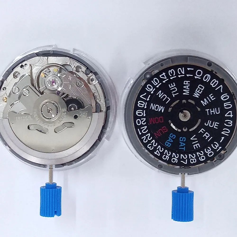 Japan Original NH36 Automatic Movement Crown at 3.8 oclock Self-widing Accuracy 24 Jewels Movement Day-Date Watch Case Parts watch movement
