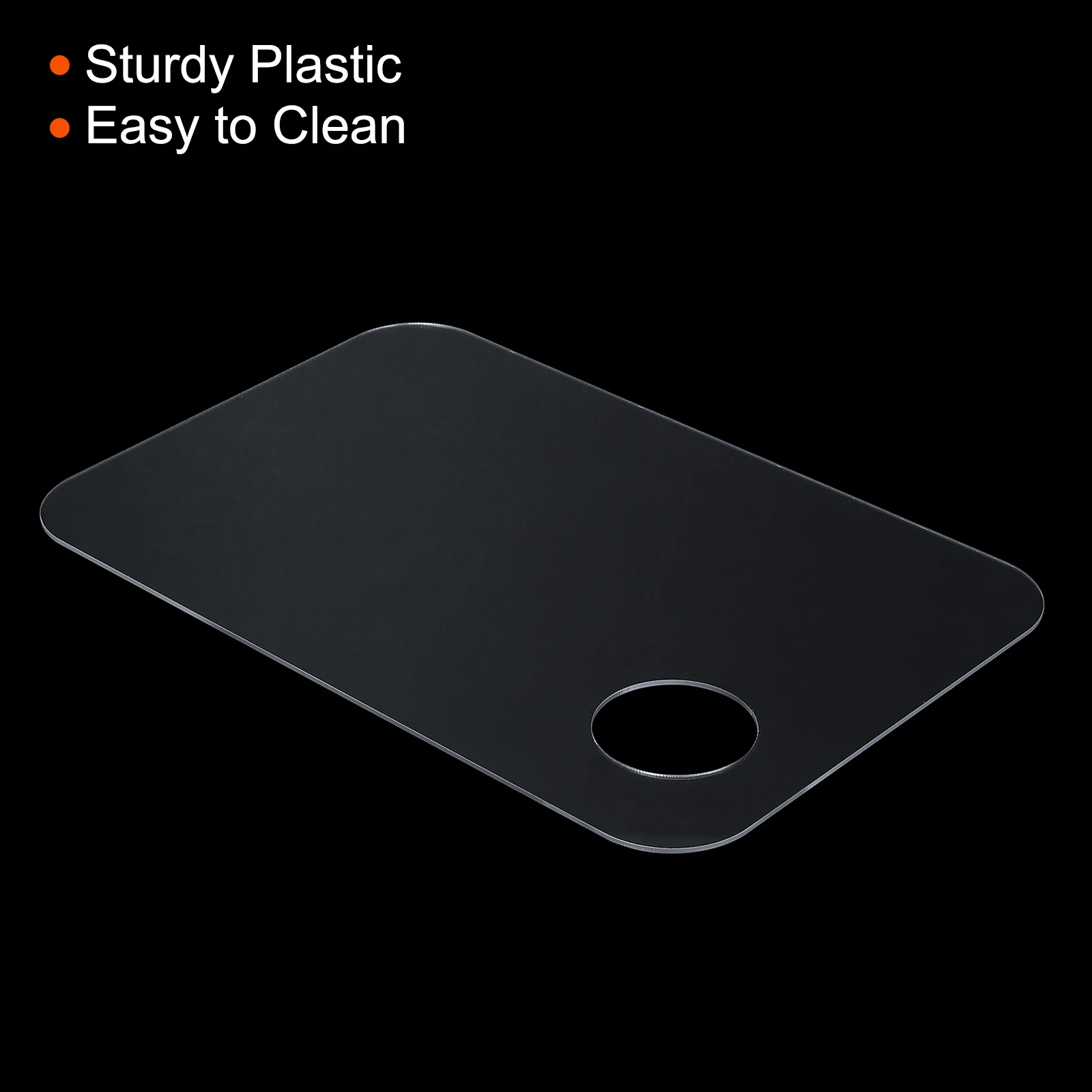 Acrylic Paint Tray Palette with Thumb Hole Clear Paint Pallet Artist Pallet for Watercolor Craft DIY Art Painting Palette 1Pcs