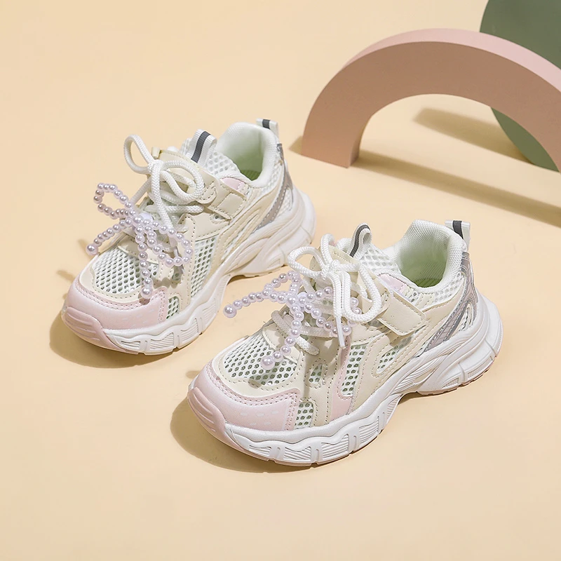Girls Mesh Sneakers Autumn Walking Shoes