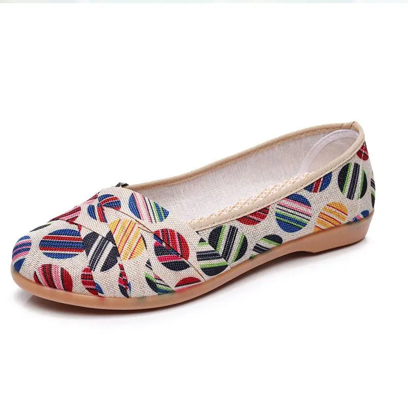 

Туфли женские холщовые на мягкой нескользящей подошве, Повседневные Дышащие лоферы, плоская подошва, для лета