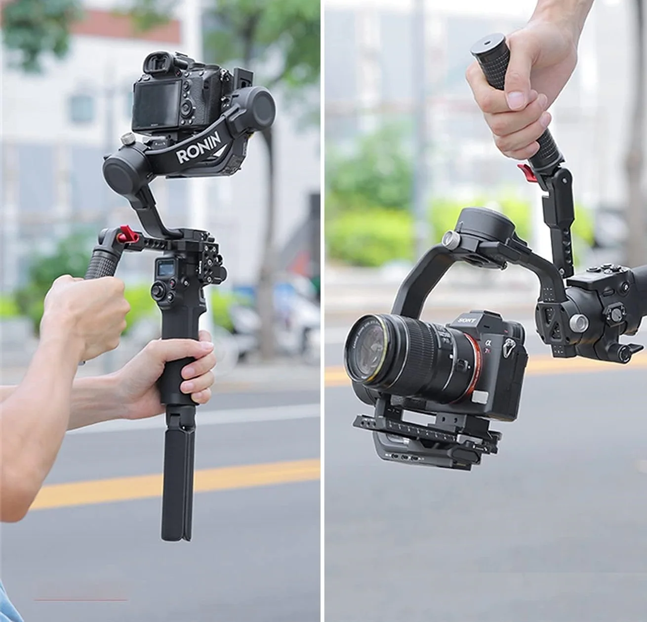 DJI Ronin-S SC RSC2 RS5/4/3/Pro/Mini 스태빌라이저 전문가용 핸드헬드 그립 슬링, 최대 하중 8KG/17lb, 로우 앵글 촬영용