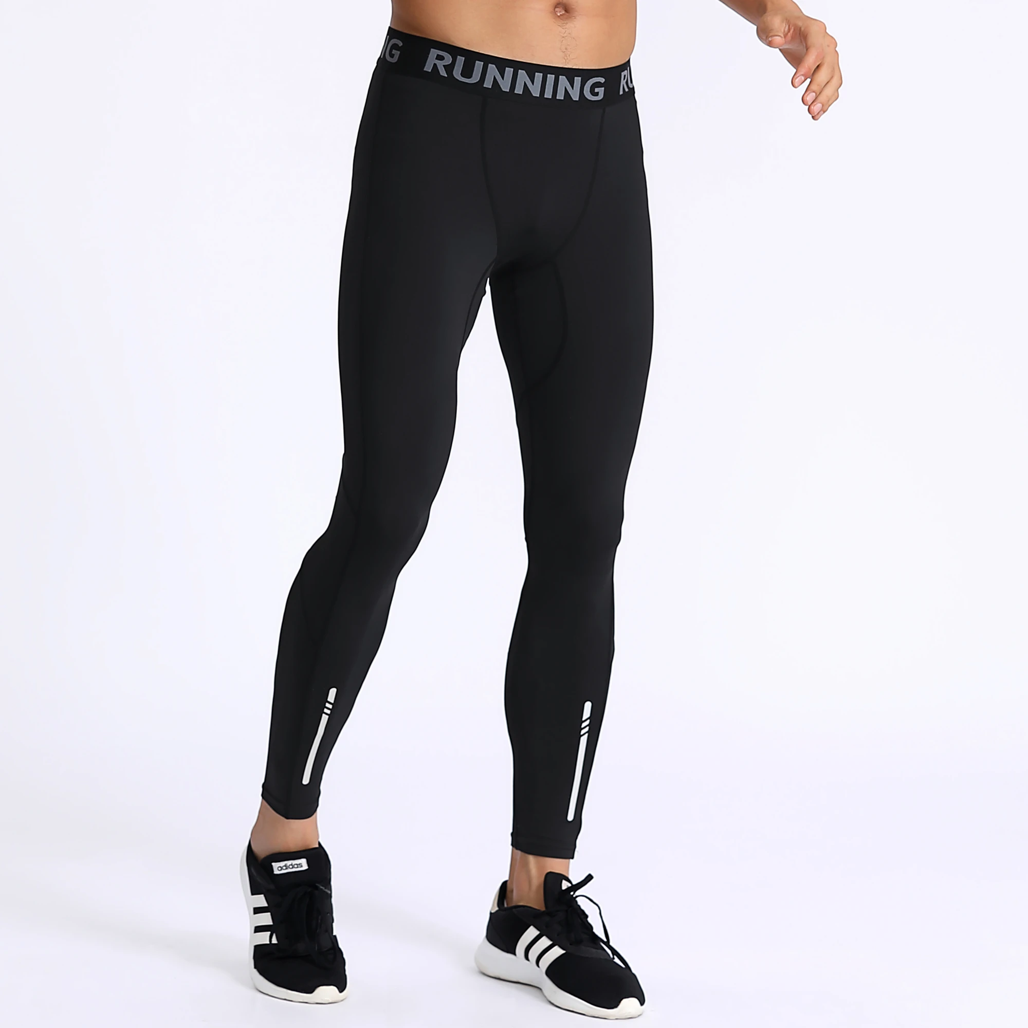 Men Running Pants Leggings Work Out Sport Fitness Gym Yoga Basketball Cycling Tights Underwear Clothing Reflective Quick Drying