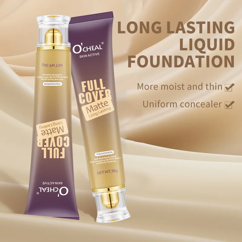 

Liquid foundation moisturizes and brightens skin color, not easy to fade BB cream concealer does not take off makeup