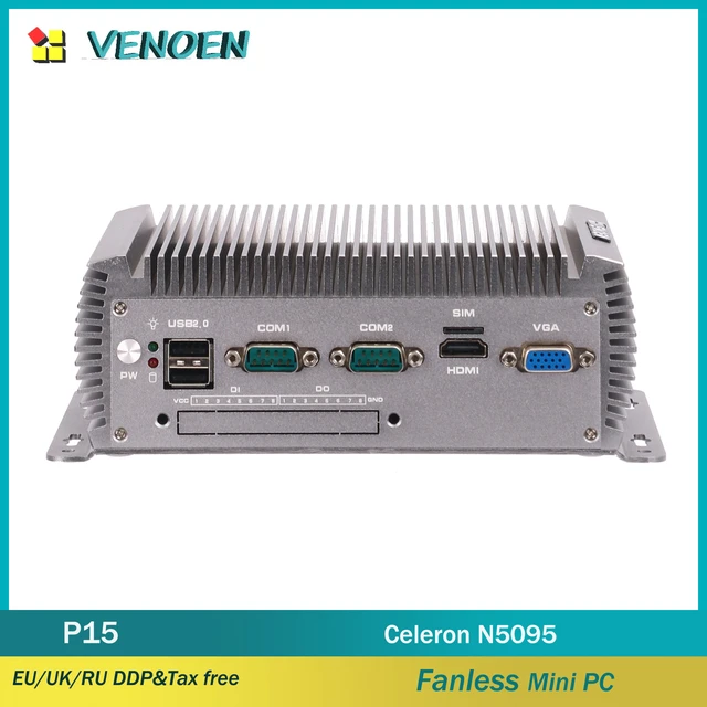 Fanless Mini PC POE Server Intel Celeron N5095 Dual i255V 2.5G