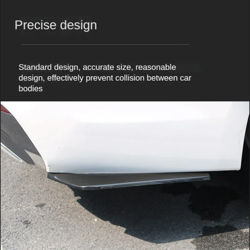 2pcs Car Surround Carbon Fiber Rear Package Corner Anti Collision Universal Exterior Modification Accessories Rear Spoiler