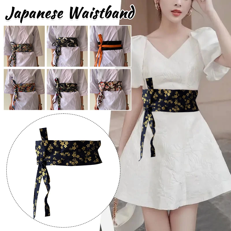Japanischen Stil Gürtel Chinesische Sushi Restaurant Kellner Chef Taille Gürtel Retro Kimono Korsett Taille Obi Kleid Schärpe Riemen Hanfu Gürtel – Detail 13
