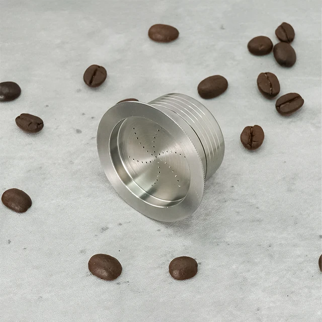 Reusable Metal Coffee Pod Refillable Stainless Steel Coffee Capsule Durable Espresso Pod For Lavazza Blue Machine