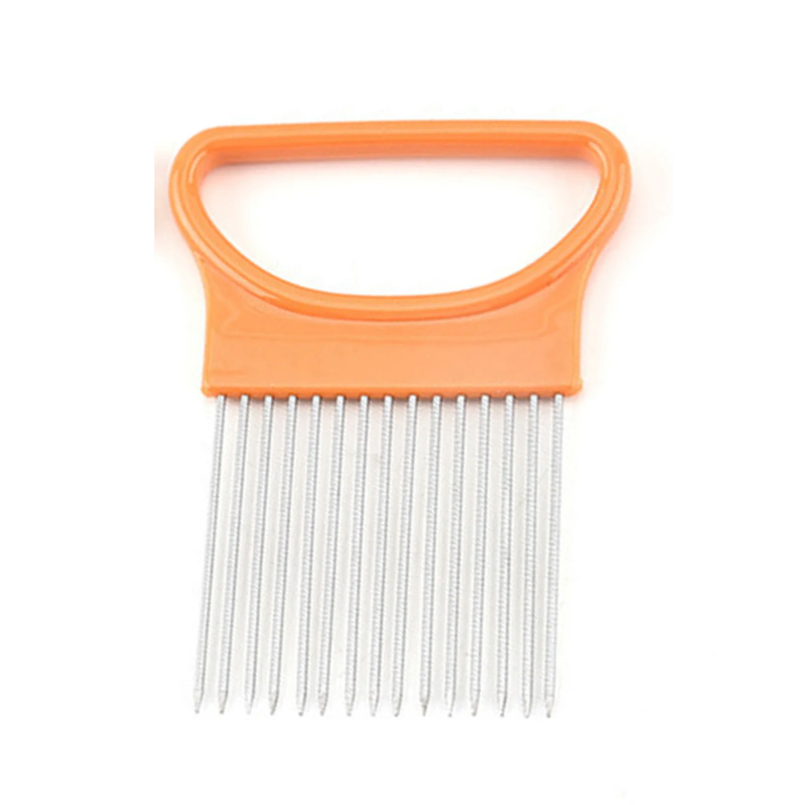 Onion Holder Onion Slicer Sharp Stainless Steel Food Slicer Assistant Tool for Slicing Fruit Lemon and Meat xqmg