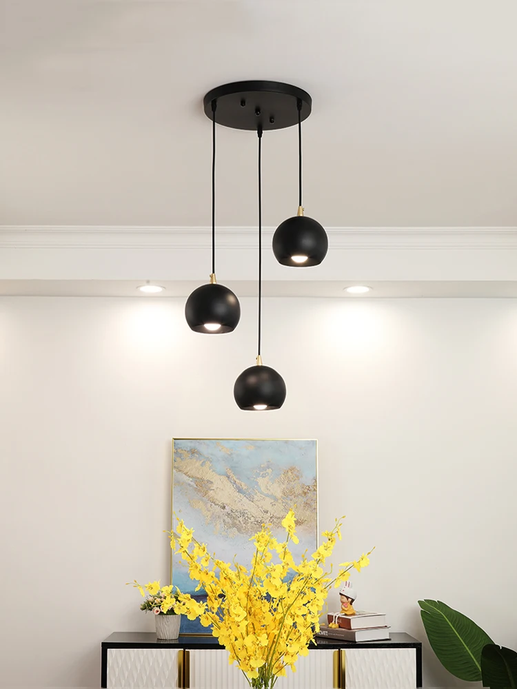 Nordic Restaurant Chandelier Light Three Head Modern Bar Hanging Light