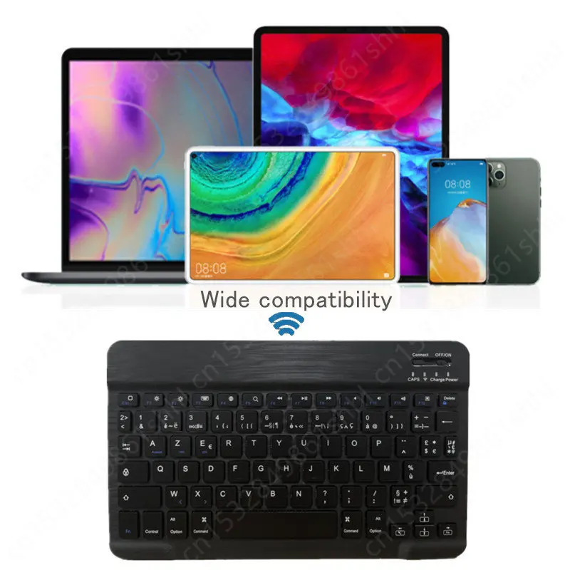 Clavier Azerty Francais Keyboard with Mouse Backlit Backlight Bluetooth-Compatiable for iPad 10 Tablet Russian Spanish Teclado