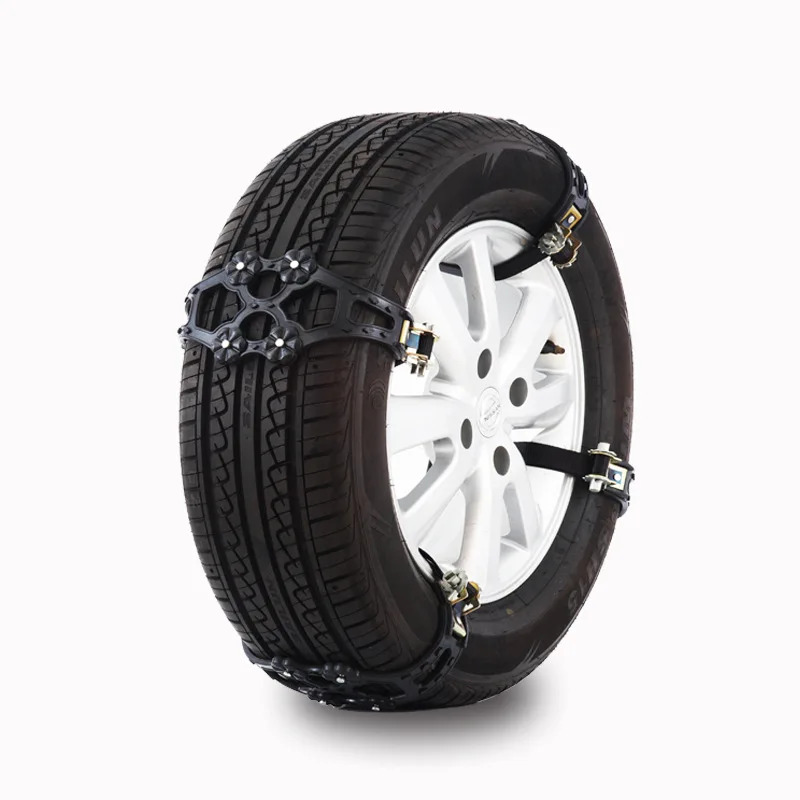 4Pcs TPU Snow Chains Universal Car 165-265mm reinforced and Thickened General-purpose Winter Vehicle Tire Anti-skid Chain
