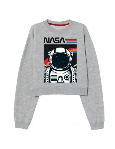 ▷ SUDADERA NASA CROP JUVENIL / ADULTO TALLA S/M 1