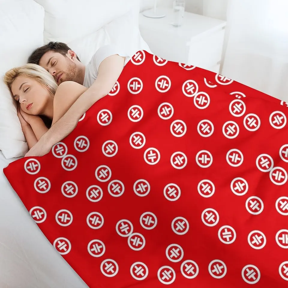 赤い模様の毛布,動く寝具,高級デザイナーの毛布,夏 - AliExpress
