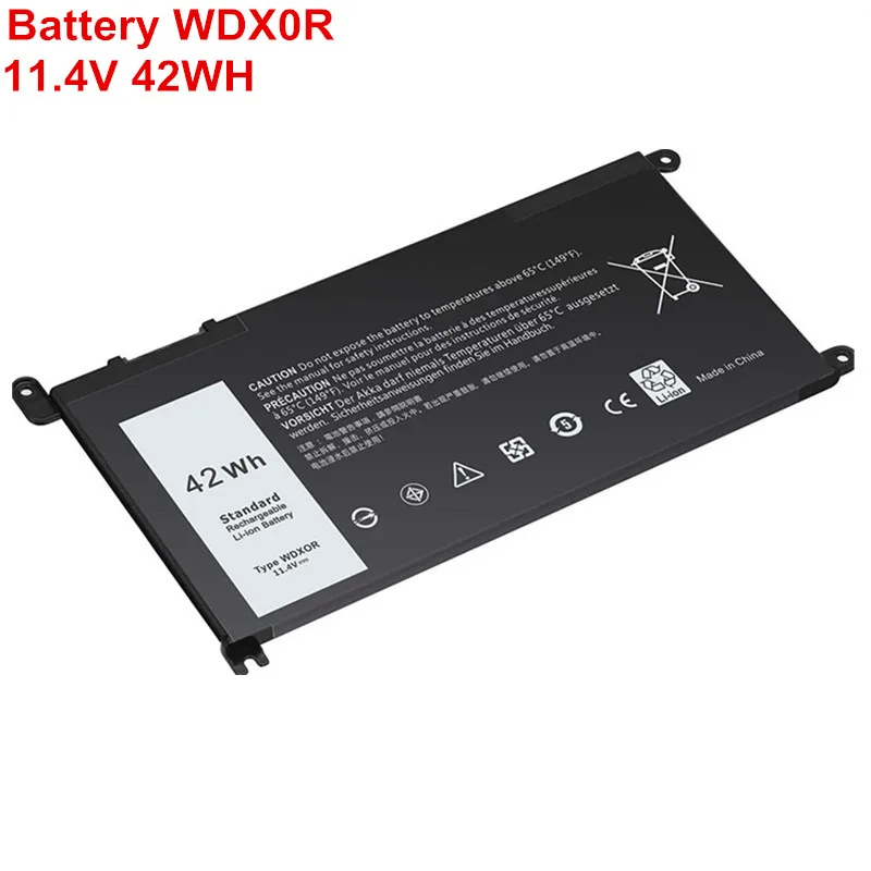 11.4V 42Wh 3500mAh WDX0R WDXOR Original Laptop Battery New For Dell Inspiron 155570 5567 5575